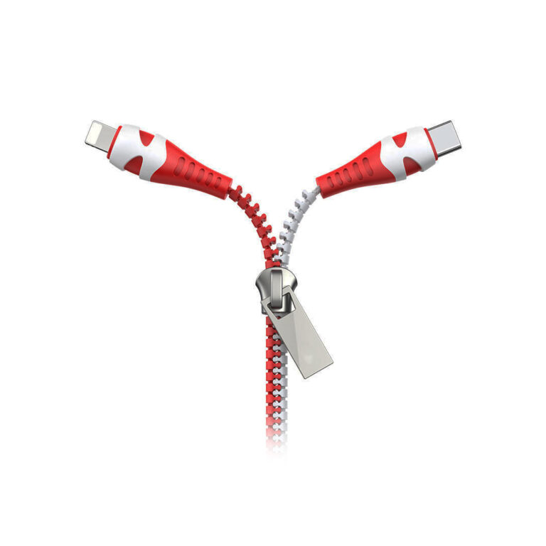 Hoco Cable 2-in-1 USB to Lightning / Type-C “U97 Zipper”