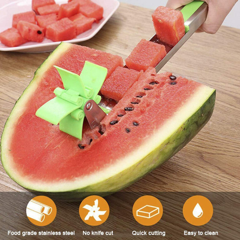 Amazing Melon Cutter Watermelon Cubes Slicer Stainless Steel Cutter Knife Corer