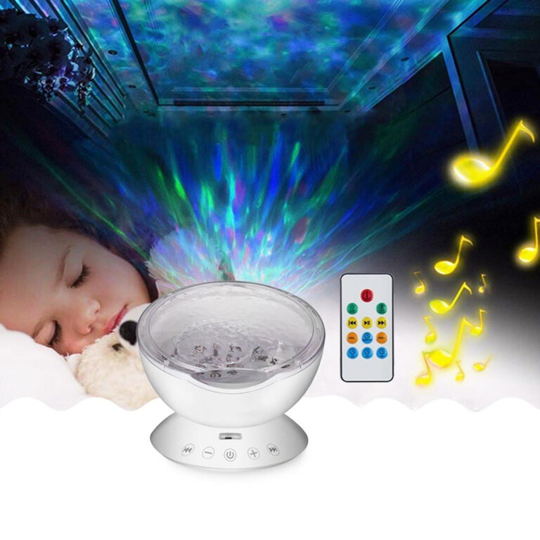 Baby Toys Colorful Romantic Star Projector, Marine Projector, Connected Totooth Music