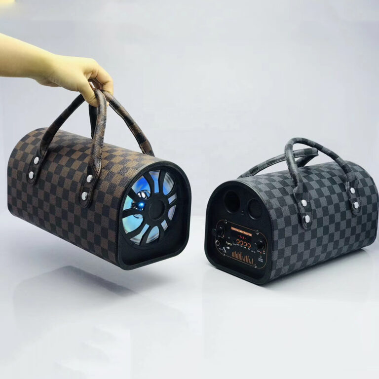 Speaker-shaped handbag, model K88, bluetooth speaker Wirelessly with LED lights