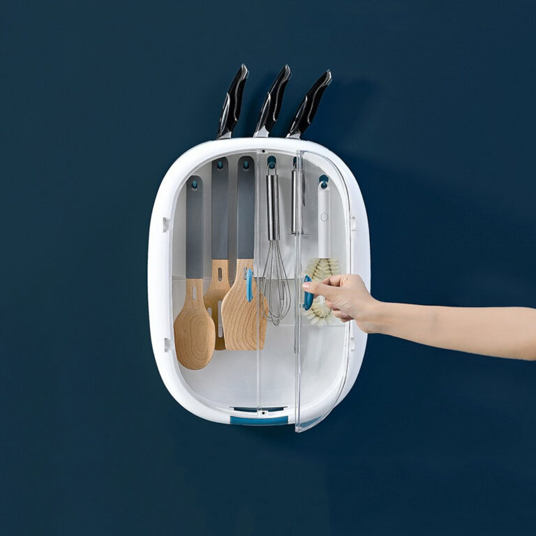 Wall-Mounted Kitchen Rack Holder Durable Knife Holder Stovel Spoon Holder With Hook