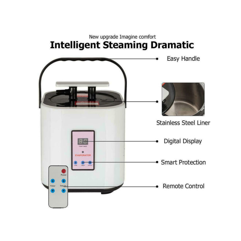 Portable Steam Bath Machine for Home With Remote Control, Portable Steam Sauna Bath