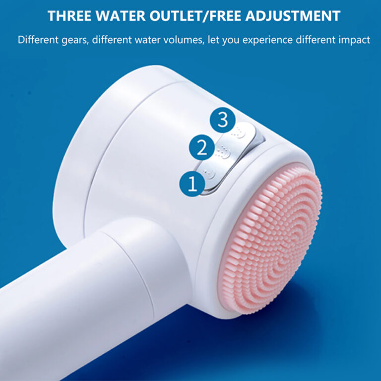 Portable 2-in-1 high-pressure water-saving shower head with 3 water spray modes