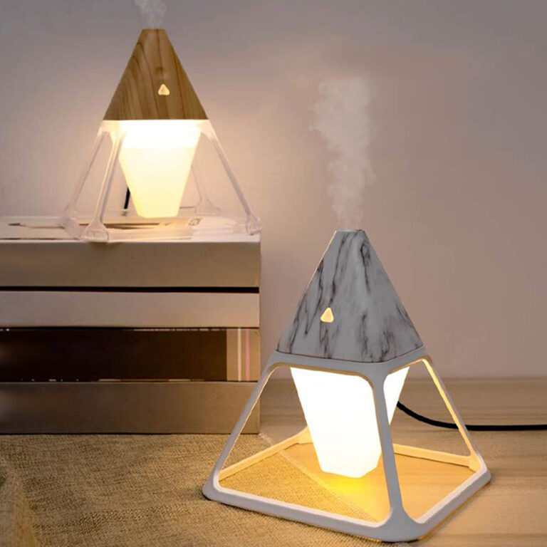 USB Humidifier Led Night Light The Adjustment Color Luminous Pyramid Smart Moisture