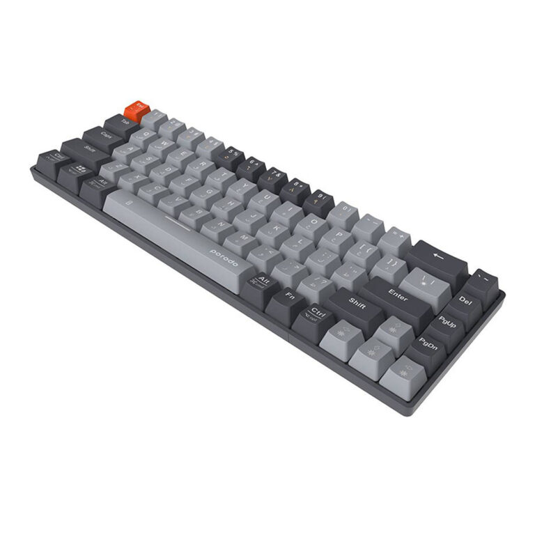 Porodo 68-Keys Wireless Mechanical Keyboard ( English / Arabic )