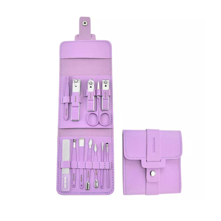 12 In 1 Stainless Steel Nail Cutter Pedicure Kit With Portable Travel Case