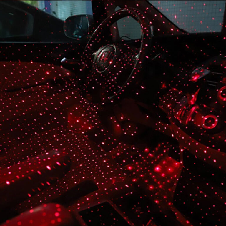 USB Car Interior LED Light Roof Atmosphere Starry Sky Lamp Star Projector Lights