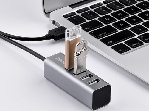 Hoco USB hub “HB1” USB-A to four ports USB 2.0 charging and data sync