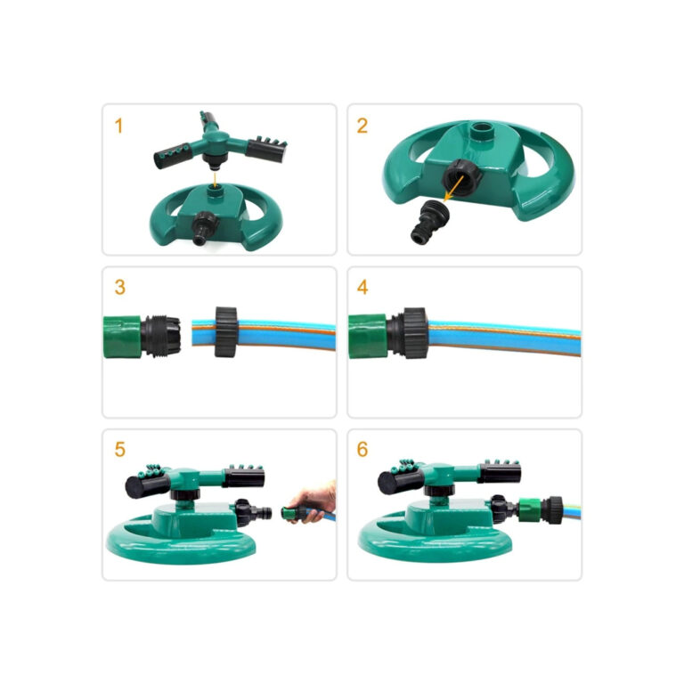 Garden Automatic Rotating Nozzle 360 Degree Rotating Sprinkler Garden Lawn Irrigation Nozzle