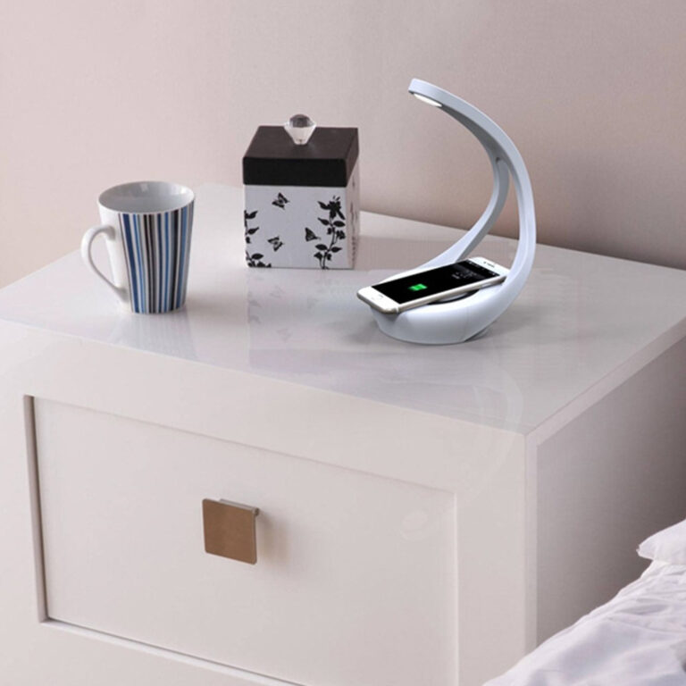 THREE-IN-ONE WIRELESS CHARGER + BLUETOOTH AUDIO PLAYER + LED DESK LAMP MULTI-FUNCTION TOUCH NIGHT LIGHT