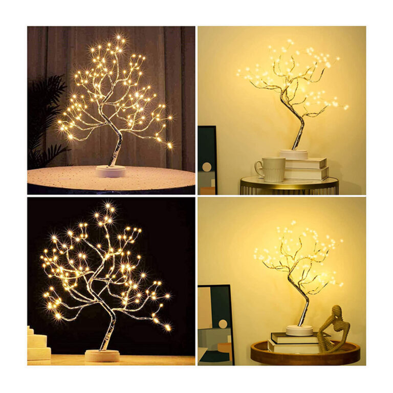 LED Decorative Tree Lamp Battery Powered or USB with Adjustable Branches