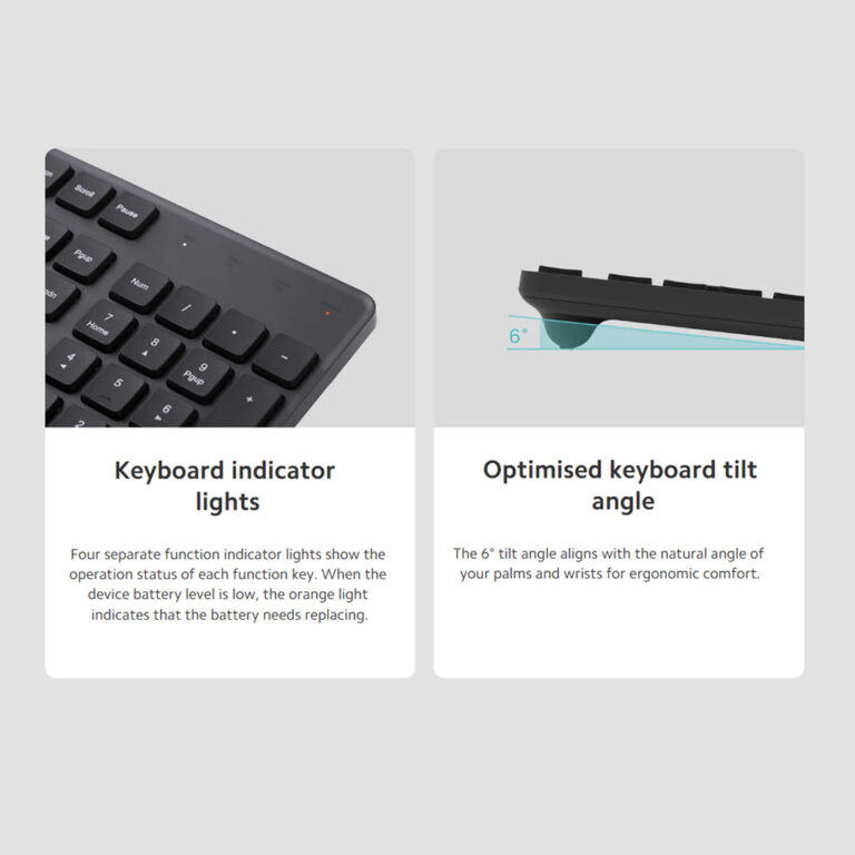 Xiaomi Wireless Keyboard and Mouse Combo Wear-Resistant and Practical