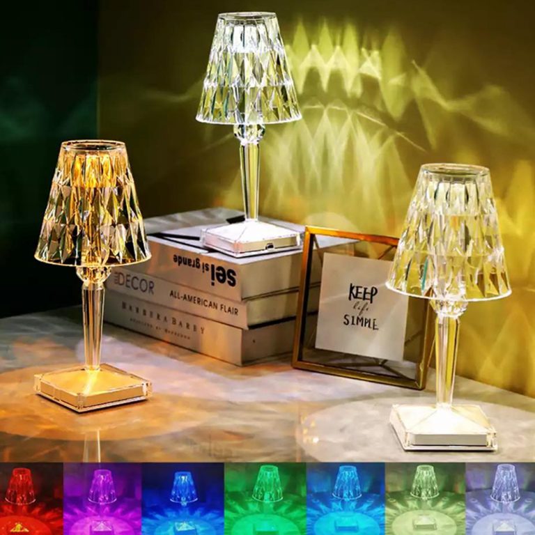 USB Crystal Projector Atmosphere Led Table Lamp