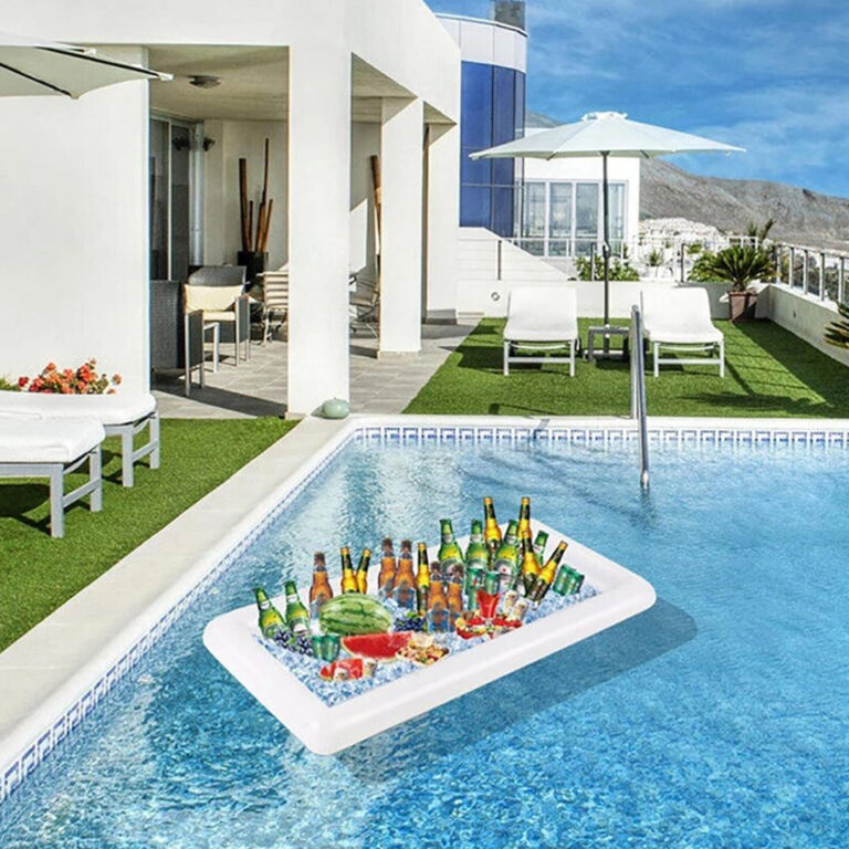 Swimming Pool Float drinks Table Drinking Cooler Table Bar Tray Beach Inflatable Air Mattress