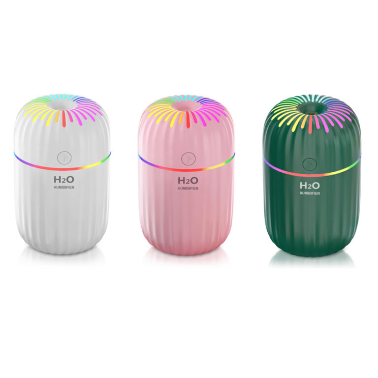 300ml Portable Diffuser Air Humidifier with USB and Colorful Night Light