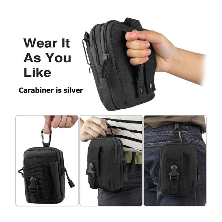 Pocket Bag with a Waist Belt of High-Quality Material