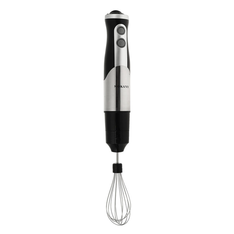 SOKANY 8-in-1 Stainless Steel Sauces Electric Hand Mixer Whisk Meat Grinder Egg Smoothie Paste Blender Eggbeater