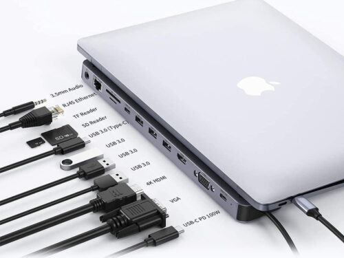 11-in-1 USB-C Multiport Laptop Hub Adapter with 5Gbps Data Transfer Speed