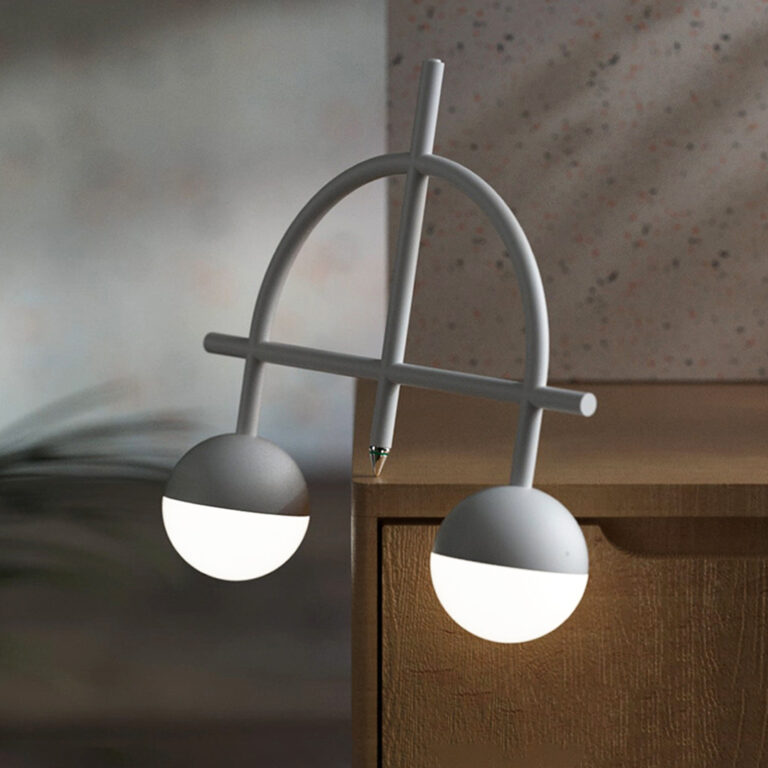 Creative ABS Rotating Balance Table Lamp Elegant Small Night Light LED Table Lamp