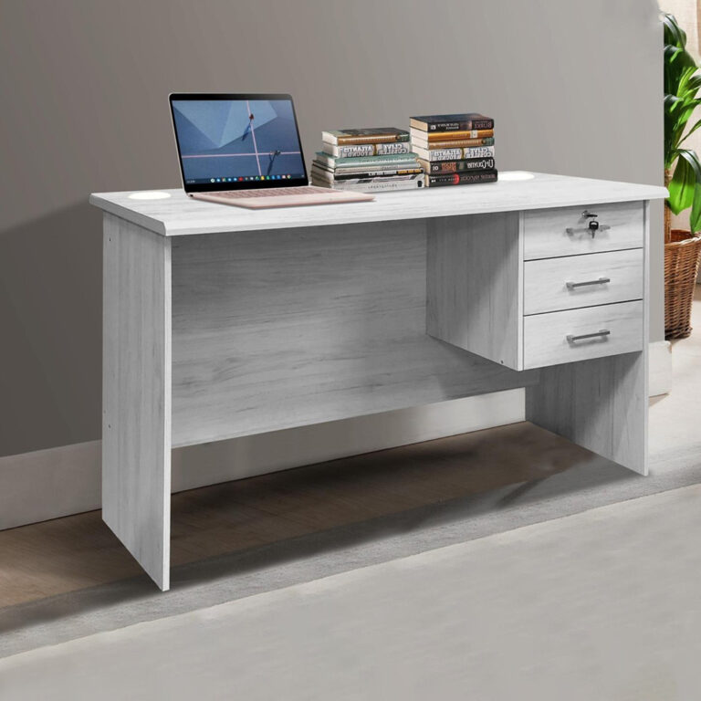 Study desk (Malaysian) 3 Drawers High-Quality Wood Modern and Elegant Design