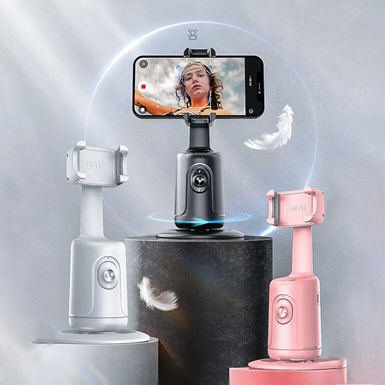 Battery Powered 360° Mobile Stand with Auto Face Tracking