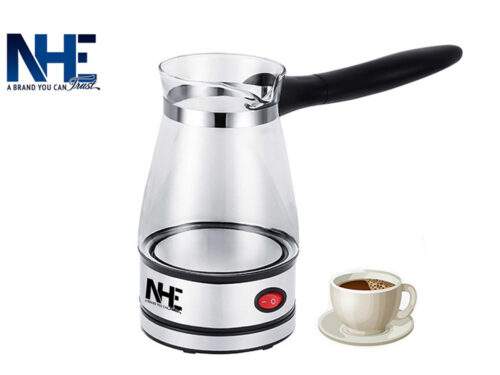 NHE 600W Electric Coffee Pot 0.6L Coffee Maker Transparent for Easy Monitoring