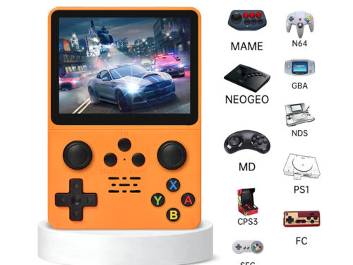 R35S Portable Retro Gaming Console with 15000 Games 3.5 inch