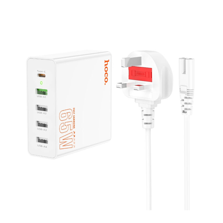 Hoco C114B Vision PD 65W USB-C / Type-C + 4 USB Five Ports Fast Charger