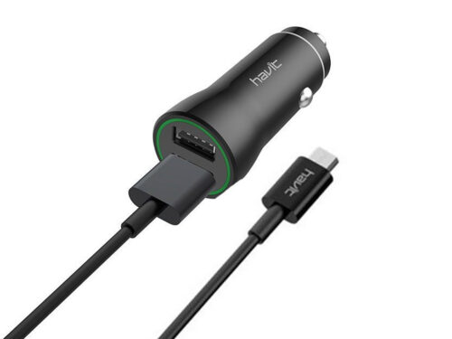 HAVIT ST847 Dual USB Ports Car Charger with Micro Cable