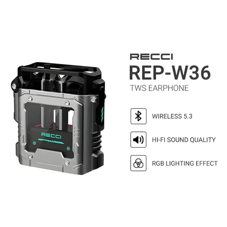 RECCI Wondering Planet Wireless Headphone REP-W36 Equipped with RGB Lighting and Type-C Charging Port