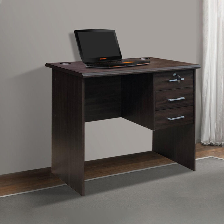 Malaysian Stylish Wooden Desk with 3 Drawers (Delivery and Installation included)