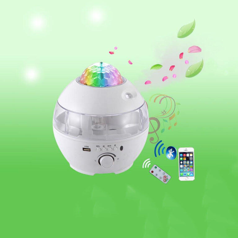 Humidifier USB Powered with Bluetooth Speaker LED Night Lamp