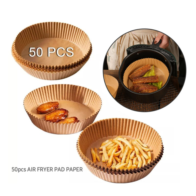 Oilproof Paper Liner for Air Fryer Non-Stick Round Pot 16 * 4.5cm (50 Pieces)