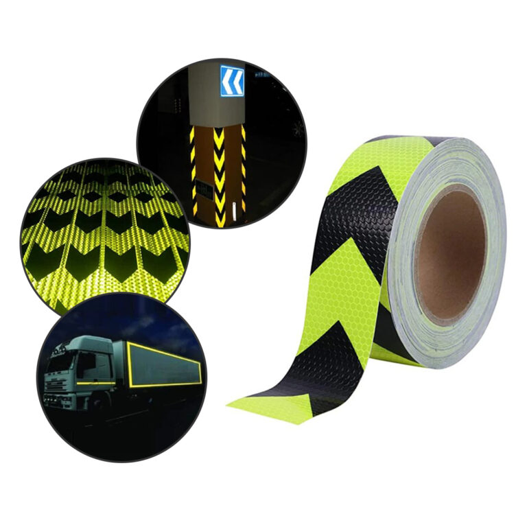 Scratch and Corrosion Resistant Reflective Safety Warning Tape Easy to Use and Can Be Removed