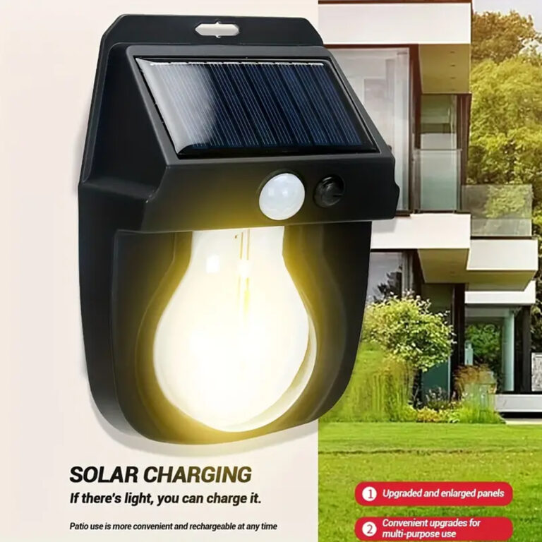 Solar Wall Light Lamp with Motion Sensor Outdoor Waterproof