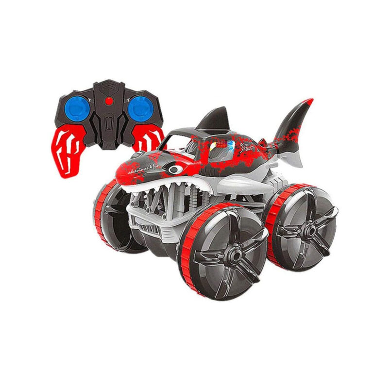 Four Wheel Drive RC Shark Car 360 Degree Rotation With 2.4GHz Remote Control