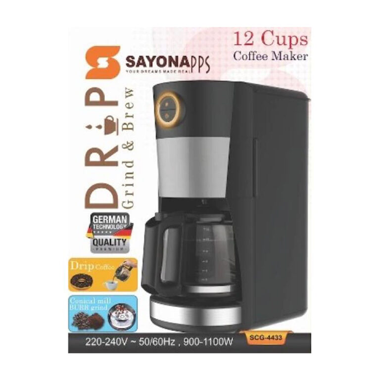 SAYONA - DRIP GRIND & BREW COFFEE MACHINE SCG-4433