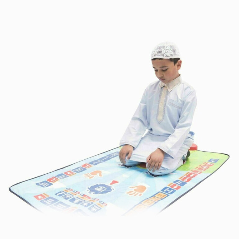 Smart Prayer Mat Foldable and Adjustable Waterproof with Instructional Book