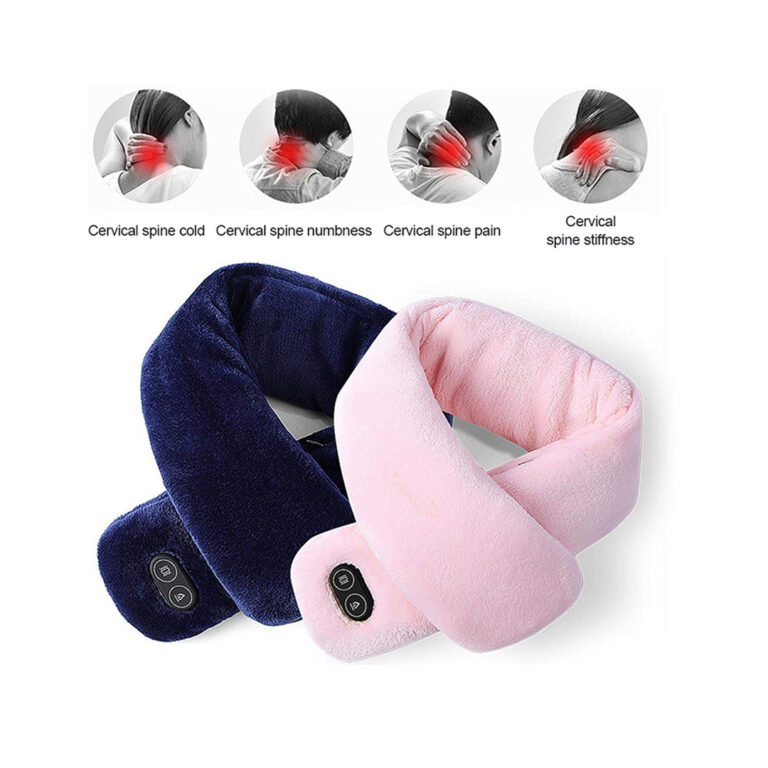 USB Heated Scarf 2 IN 1 Electric Warm Neck Wrap Vibration Massage USB Heat Shawl + Power bank as a free gift