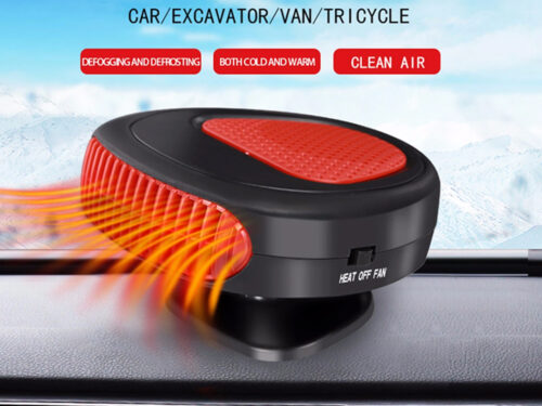 Car heater with cooling fan 2 in 1 150W and defogger, easy to install