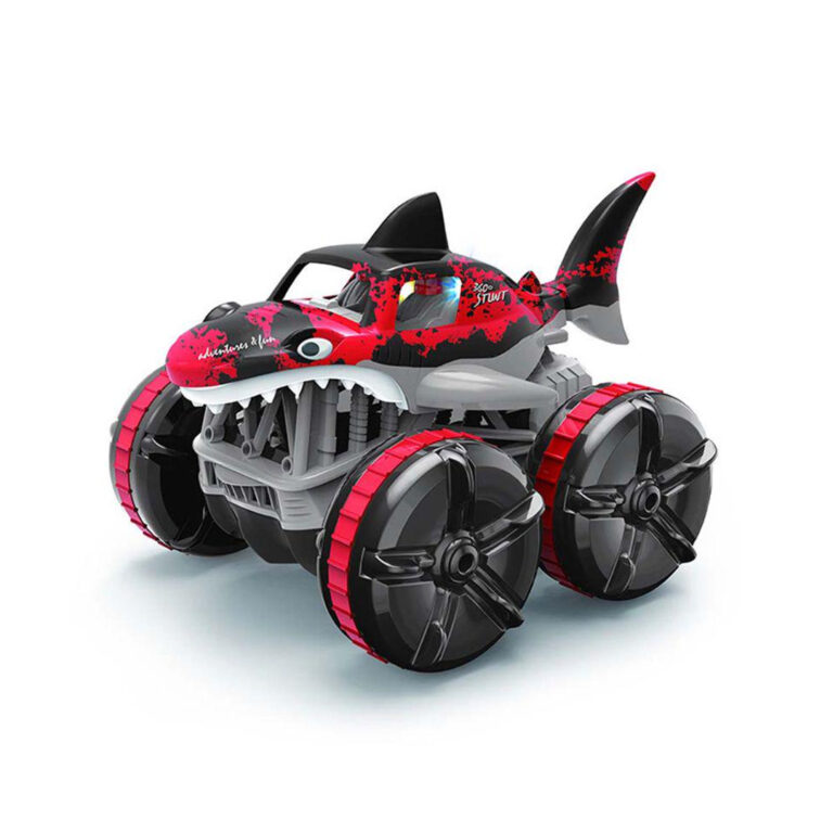 Four Wheel Drive RC Shark Car 360 Degree Rotation With 2.4GHz Remote Control