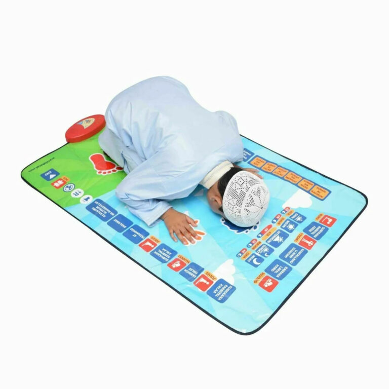 Smart Prayer Mat Foldable and Adjustable Waterproof with Instructional Book