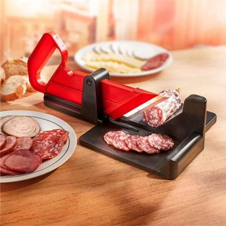 Practical and Versatile Food Chopper Ideal for Getting Even Cuts and Slices for Slicing Sausages, Cheeses, and Vegetables