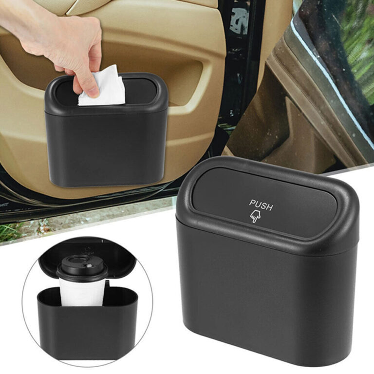 High quality Plastic Portable Car Trash Can is Multi-Use, Leak-Proof, and Space-Saving