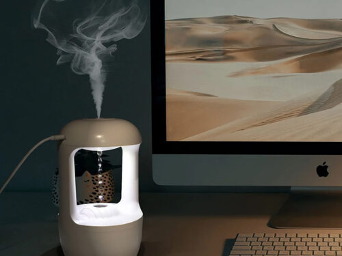 Smart Ultrasonic Air Anti-Gravity Humidifier LED Light Mist Mist with 2 Light Modes
