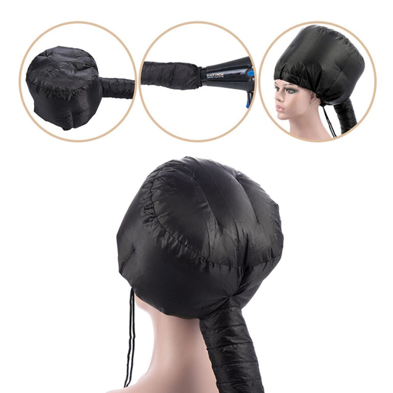 Soft Hair Drying Bonnet with Elastic Band Attaches To Hair Dryer For Moisturizing Hair Treatment