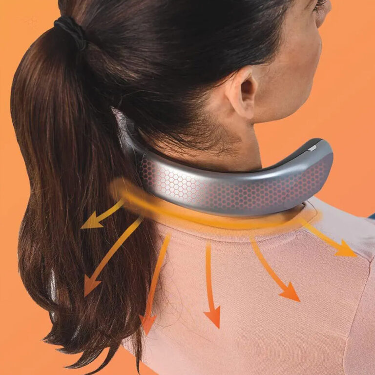Wearable Wireless Neck Heater 4 Heat Levels Rechargeable Lightweight and Comfortable