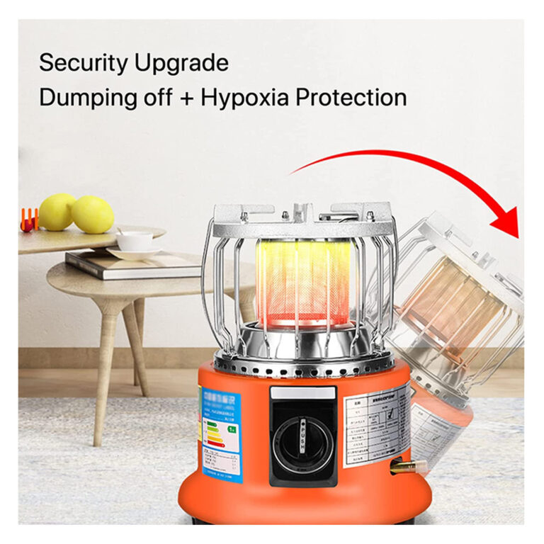 Portable Multi-Use Heating and Cooking Stainless Steel Gas Heater