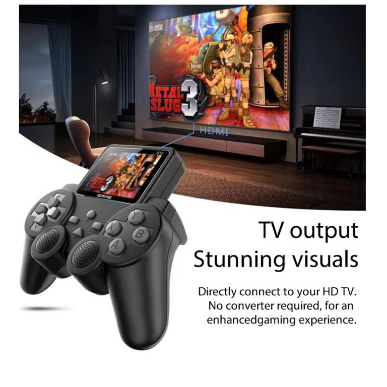 Classic Controller Gamepad with 520 Built Games with Retro Screen