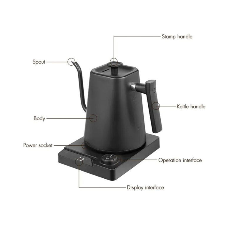 1liter Electric Kettle 1200W with Temperature Control with Digital LED Display